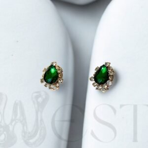 Aretes a presión Esmeralda
