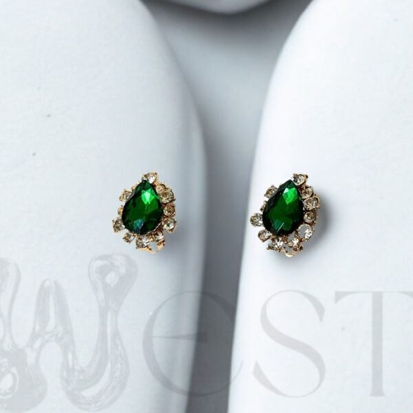 Aretes a presión Esmeralda