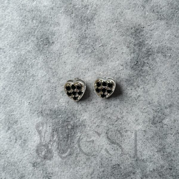 Set Aretes y Collar Silver Corazones A Aretes Pasantes Corazones Pl